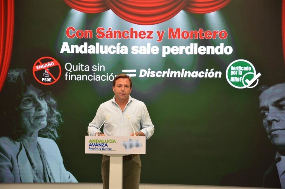 El secretario general del PP-A, Antonio Repullo, este lunes