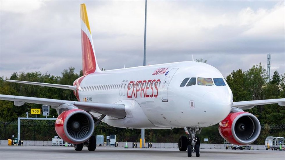 Avión de Iberia Express en Manchester.