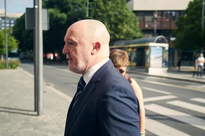 Archivo - El portavoz de UPN en el Parlamento de Navarra, Javier Esparza.