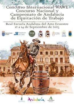 Cartel del Concurso Internacional de Equitación de Trabajo.