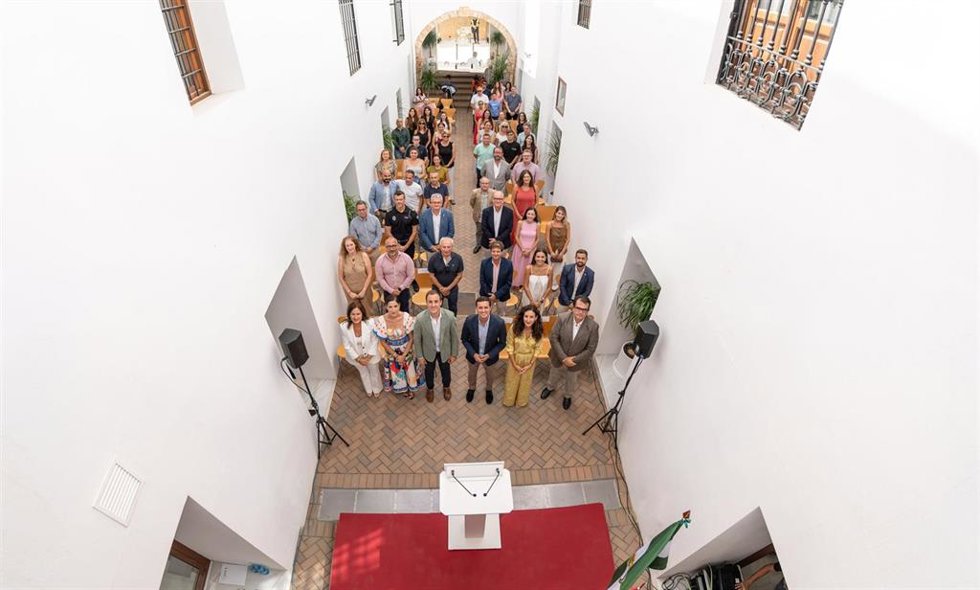 Acto de inauguración de la rehabilitada Casa Consistorial de Vera (Almería).