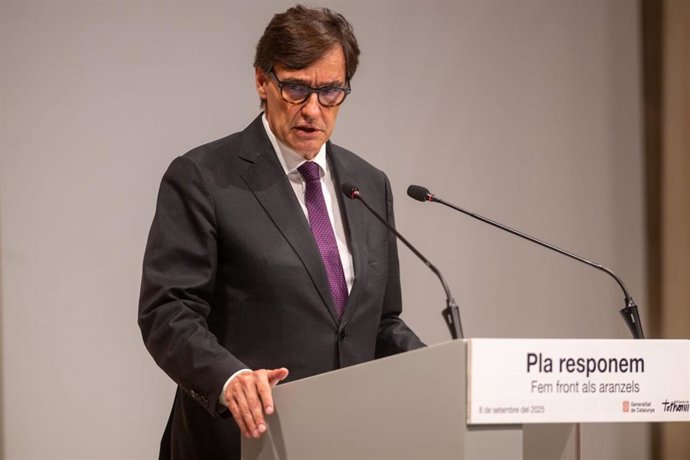 El presidente de la Generalitat, Salvador Illa, este lunes