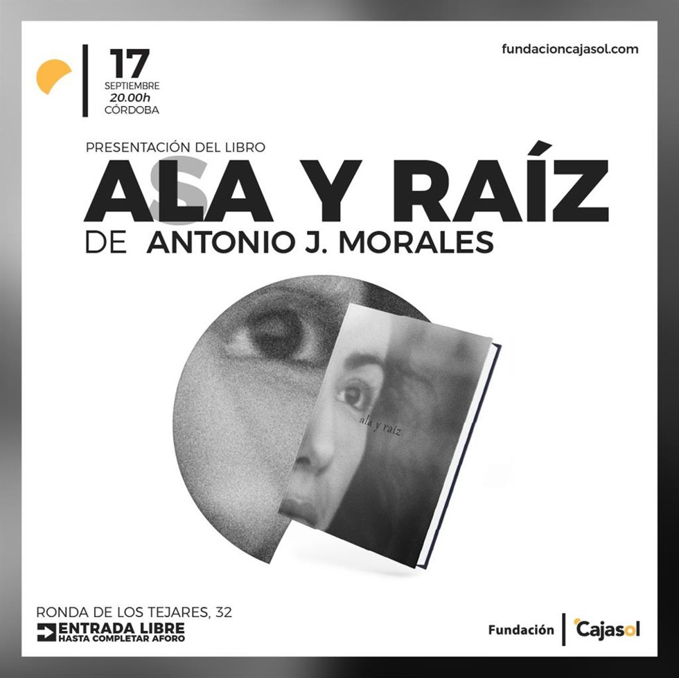 Cartel de la presentación del libro 'Ala y Raíz'.