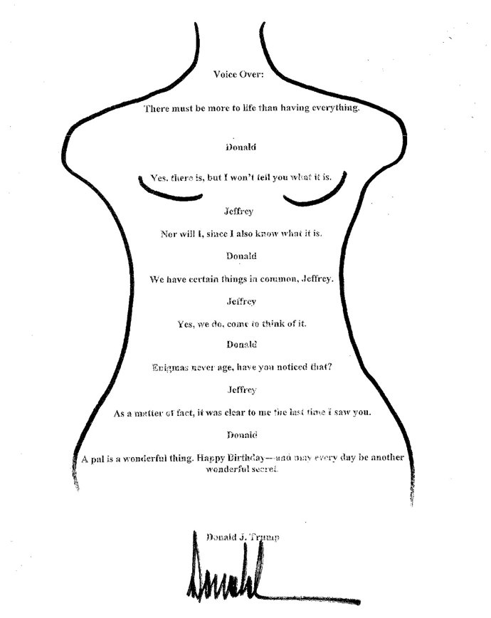 La Casa Blanca tacha de falsa la felicitación de Trump a Epstein publicada por los demócratas