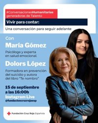 Fundación Cruz Roja Española abre un espacio para hablar del suicidio en la nueva edición de #ConversacionesHumanitarias
