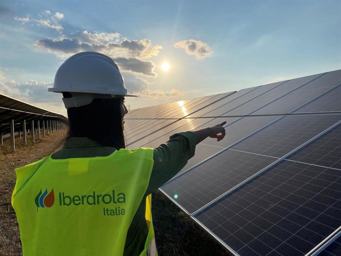 Instalación renovable de Iberdrola en Italia.