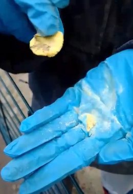 Una de las galletas que podría contener veneno