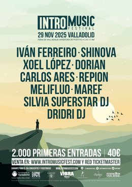 Xoel López, Iván Ferreiro, Dorian y Maref, en el intromusic festival del 29 de noviembre en Valladolid