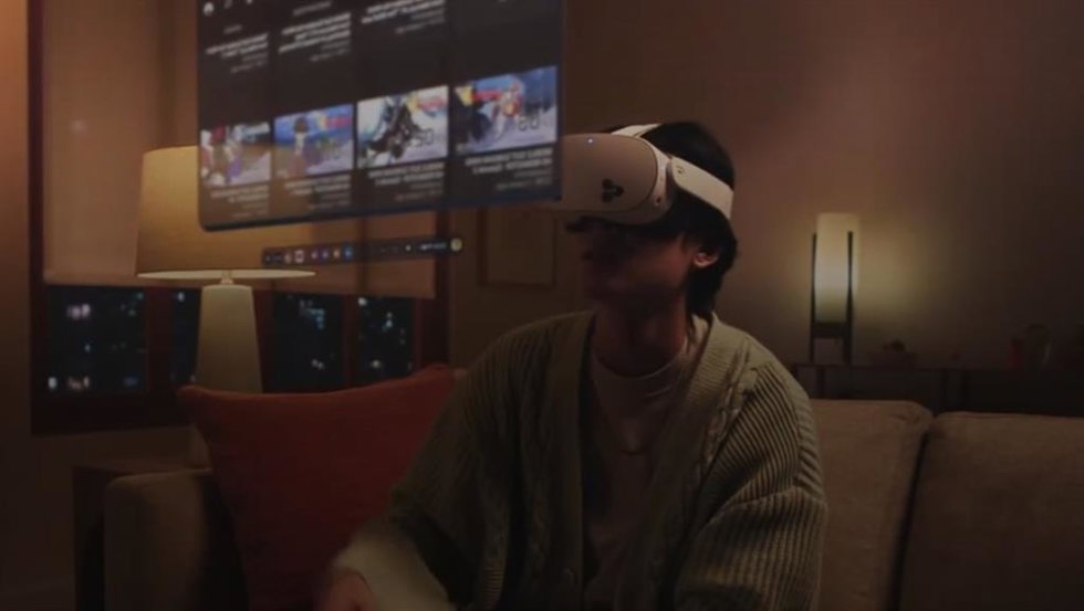 Recurso de persona usando un casco RV Meta Quest