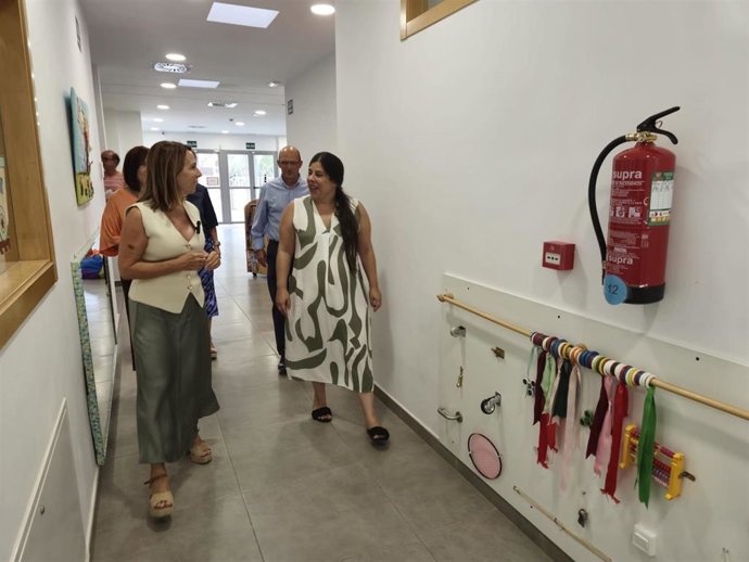 La concejal de Educación y Atención a la Ciudadanía de Murcia, Belén López, visita la Escuela Infantil Municipal de la Paz, con motivo del inicio del curso 2025/26