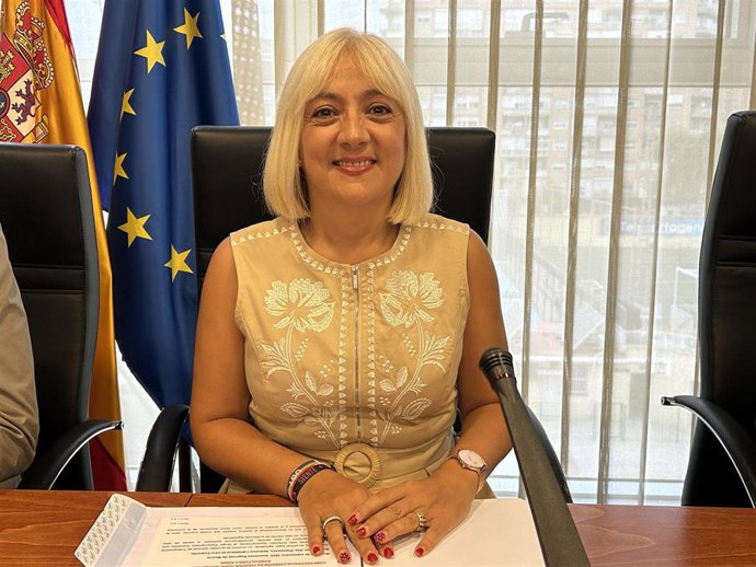 La secretaria general de UGT en la Región de Murcia, Francisca Sánchez Salmerón