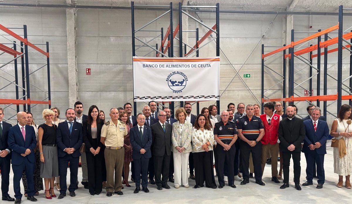 La Reina Sofía estrecha su colaboración con Bancos de Alimentos con la inauguración de las nuevas instalaciones de Ceuta