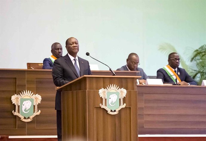 Archivo - El presidente de Costa de Marfil,  Alassane Ouattara