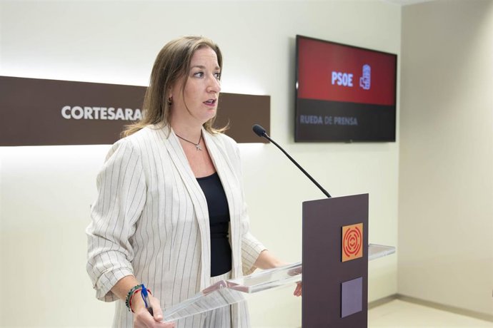 La diputada del PSOE en las Cortes de Aragón María Rodrigo.