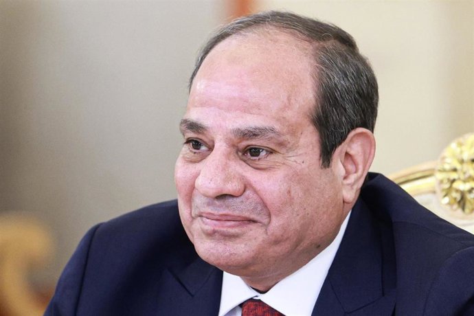 Archivo - El presidente de Egipto, Abdelfatá al Sisi, durante una reunión en Moscú con su homólogo de Rusia, Vladimir Putin (archivo)