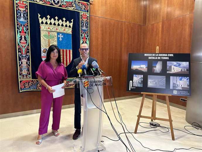 Los directores generales han informado en rueda de prensa del proyecto del Museo de la Guerra Civil Batalla de Teruel.