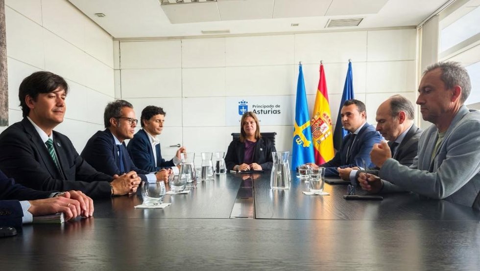 La vicepresidenta del Principado de Asturias, Gimena Llamedo, ha presidido hoy la reunión de la comisión para reordenar los terrenos de El Cristo-Buenavista.