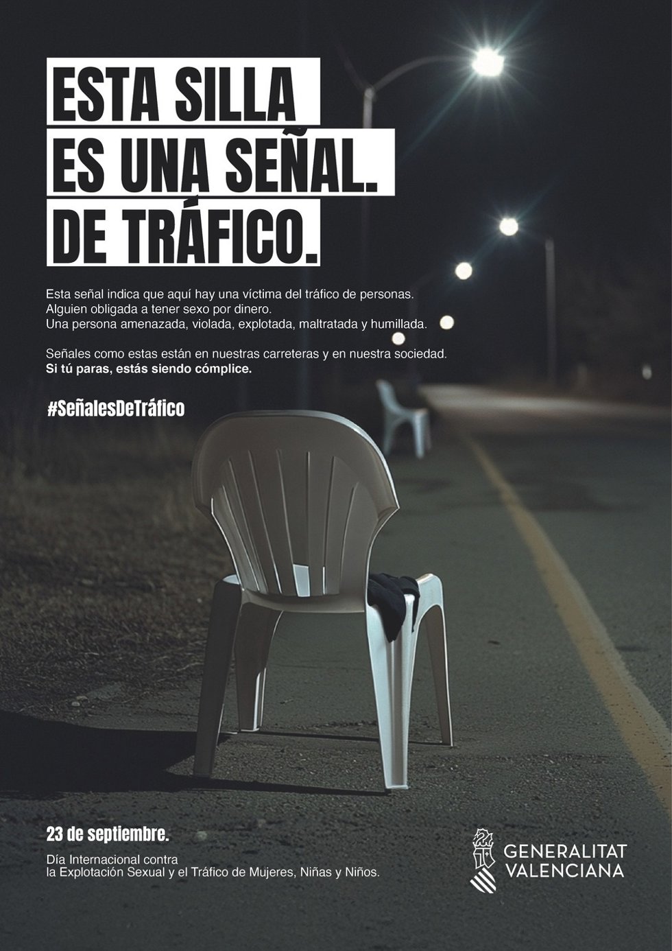 Nueva campaña de prevención y sensibilización frente a la explotación sexual, bajo el título Señales de tráfico.