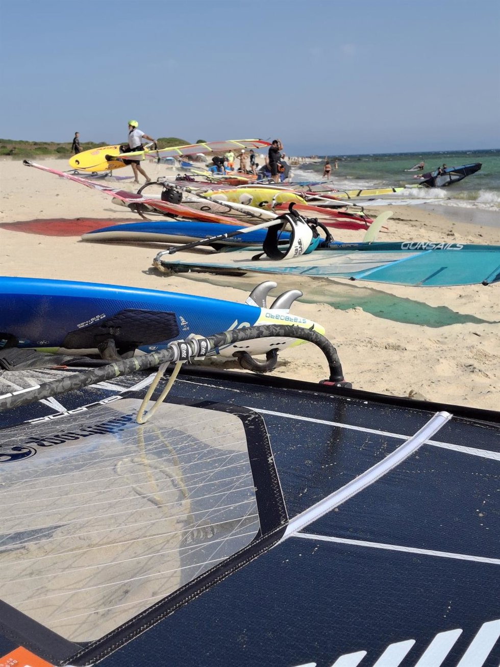 Playa de Bolonia en agosto de este año 2025.