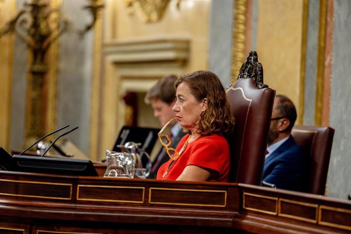 La presidenta del Congreso, Francina Armengol,