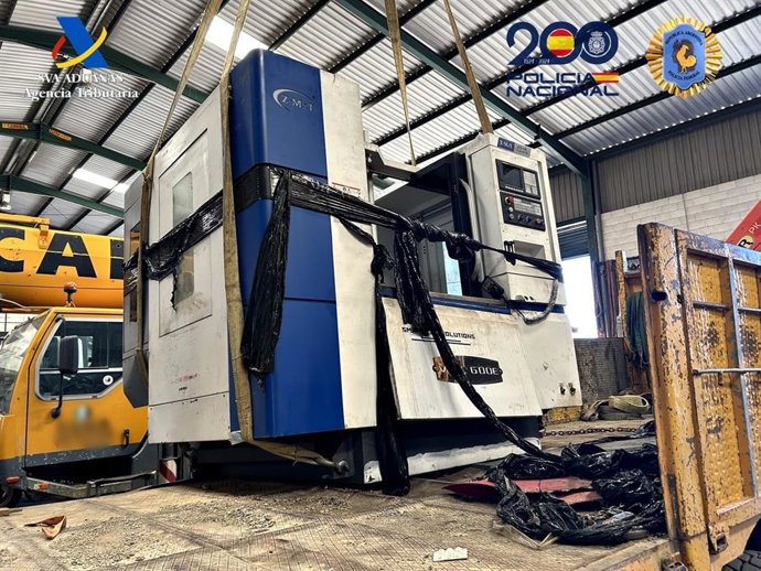 Intervenidos 513 kilos de cocaína procedente de Argentina oculta entre maquinaria industrial en Mérida