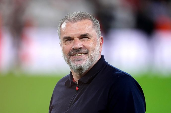 Archivo - FILED - 21 May 2025, Spain, Bilbao: Then Tottenham manager Ange Postecoglou reacts during the UEFA Europa League soccer match between Tottenham Hotspur and Manchester United at Estadio de San Mames. Nottingham Forest are expected to appoint form
