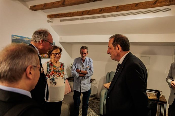 El conseller de Justícia i Qualitat Democràtica, Ramon Espadaler, durant la visita 