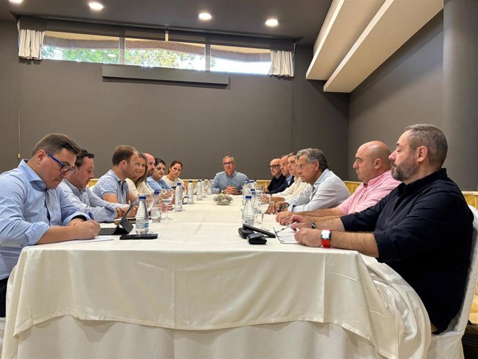 Reunión del grupo del PP en la Diputación de Jaén.