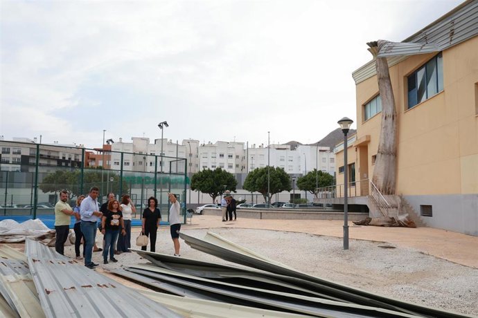 El 'president' de la Generalitat, Carlos Mazón, visita Callosa de Segura (Alicante), donde varias estructuras municipales han quedado dañadas a consecuencia del reventón térmico