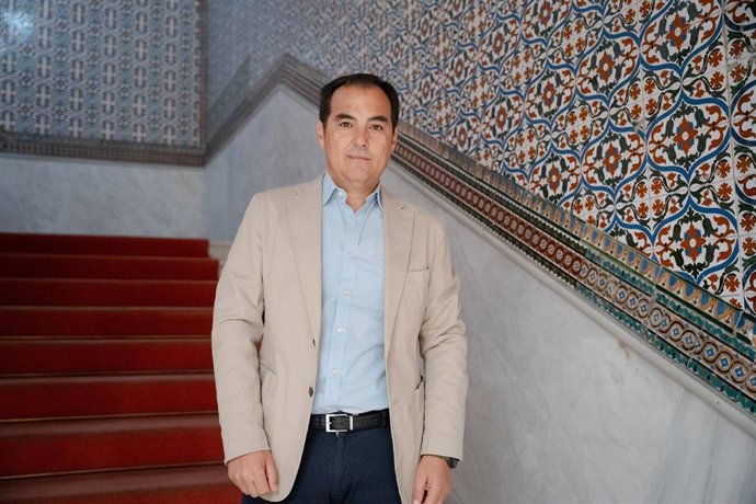 Archivo - El consejero de Justicia de la Junta de Andalucía, José Antonio Nieto, durante la entrevista concedida a Europa Press. Imagen de archivo. 