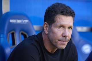 Diego Pablo 'Cholo' Simeone head coach of Atletico de Madrid looks on prior to the LaLiga EA Sports match between Deportivo Alaves and Atletico de Madrid at Mendizorrotza on August 30, 2025, in Vitoria, Spain.