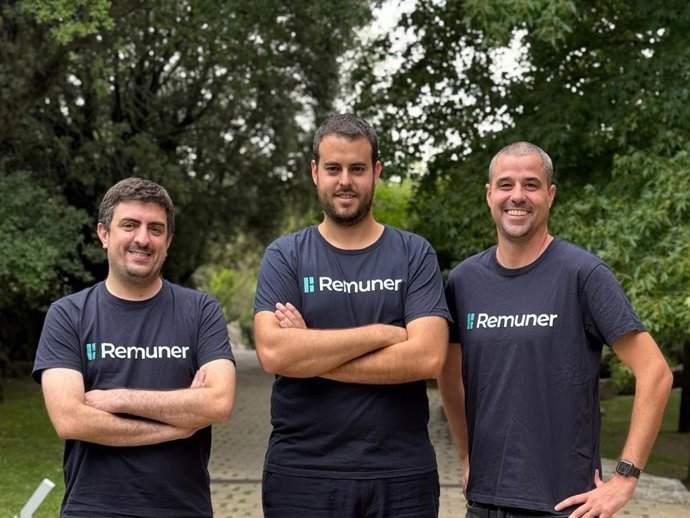 Ivan Ruz, Sergio Gonzalez y Matías Haro, co-fundadores de Remuner.