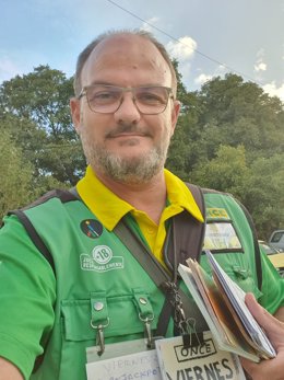 El vendedor de la ONCE Anastasio Gracia.