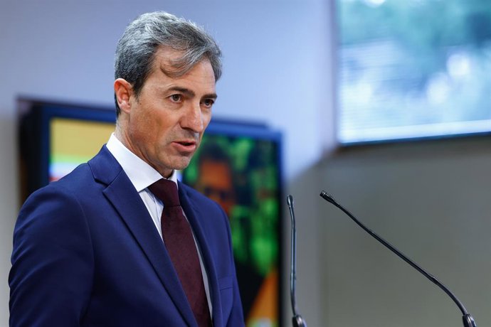 Archivo - Jose Vicioso, President of the Royal Spanish Cycling Federation, attends during the official presentation of the new technical team of the Royal Spanish Cycling Federation, at Consejo Superior de Deportes CSD on March 19, 2025, Madrid, Spain.