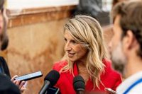 Yolanda Díaz destaca que está a favor de la suspensión del acuerdo comercial entre UE e Israel pero cree que llega tarde