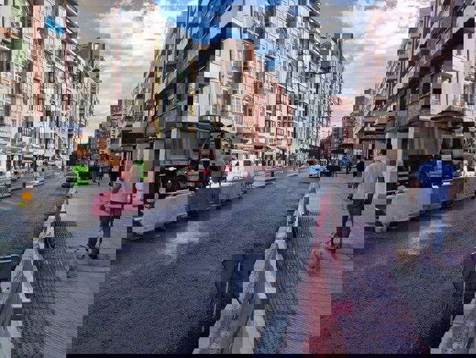 Obras en la Avenida de Galicia