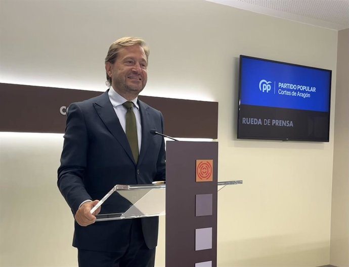 El portavoz del PP en las Cortes de Aragón, Fernando Ledesma.