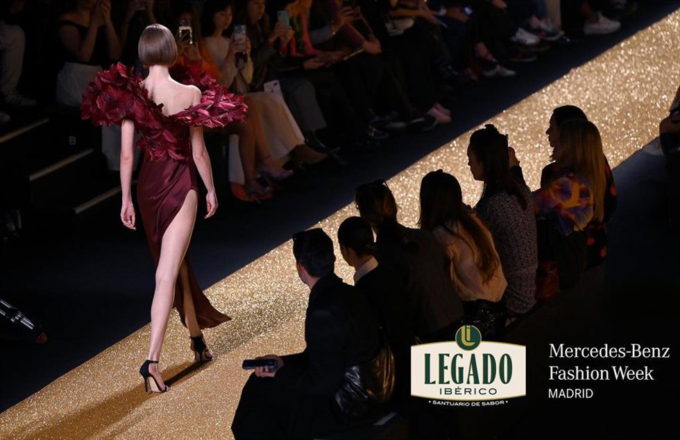 Imagen de la incorporación de Legado Ibérico como colaborador oficial en el 40 aniversario de Mercedes-Benz Fashion Week Madrid