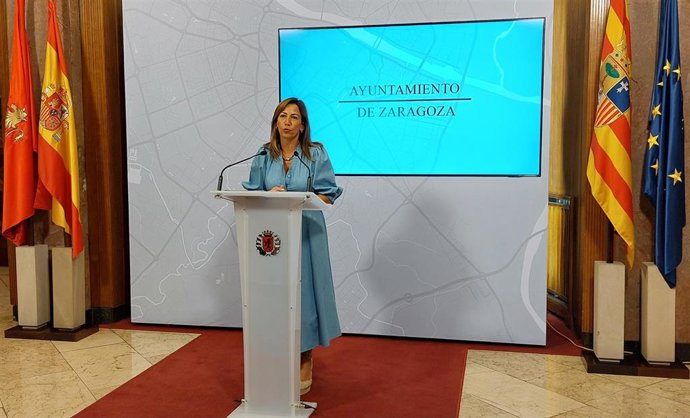 La alcaldesa de Zaragoza, Natalia Chueca.