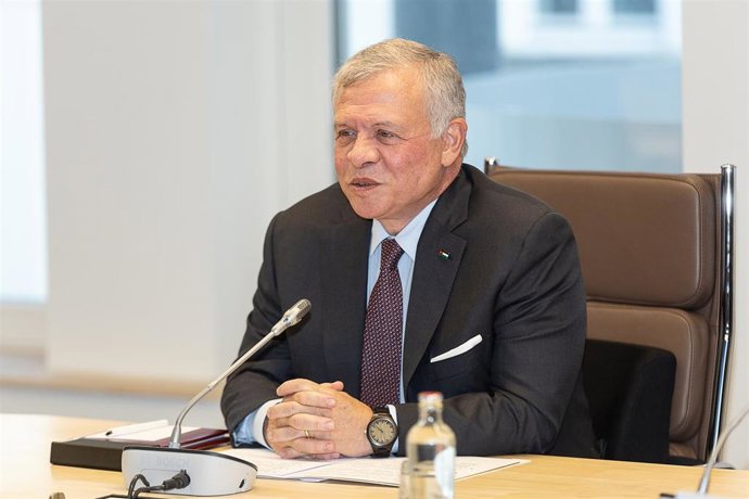 Archivo - El rey de Jordania durante una reunión en Bruselas, Bélgica (archivo)