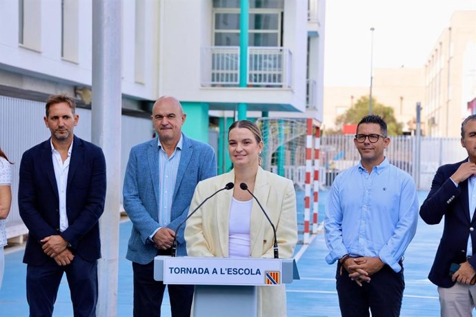 La presidenta del Govern, Marga Prohens, este miércoles en Ibiza.
