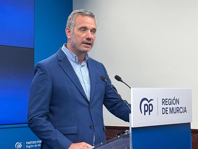 El vicesecretario de Organización, Comunicación y Electoral del Partido Popular de la Región de Murcia (PPRM), Joaquín Segado