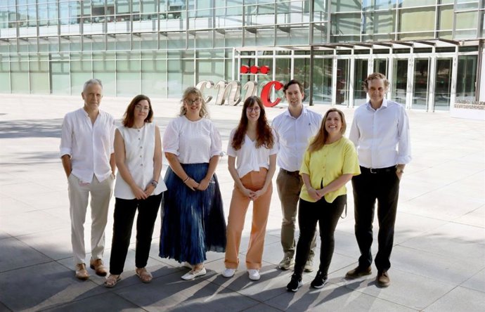 Investigadores españoles usan por primera vez la activación genética por CRISPR para tratar enfermedades cardíacas. José Luis de la Pompa, Blanca Rubio, Rocío Serrano, Laura Lalaguna, Pablo García Pavía, María López Olañeta y Enrique Lara.