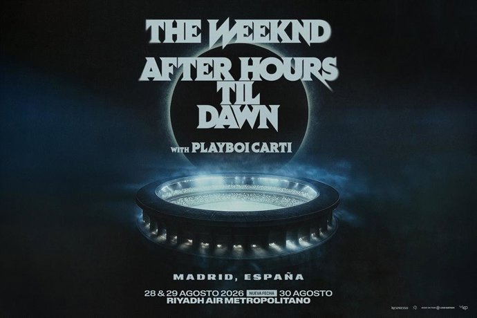 The Weeknd realizará tres conciertos en el Riyadh Air Metropolitano en agosto de 2026.