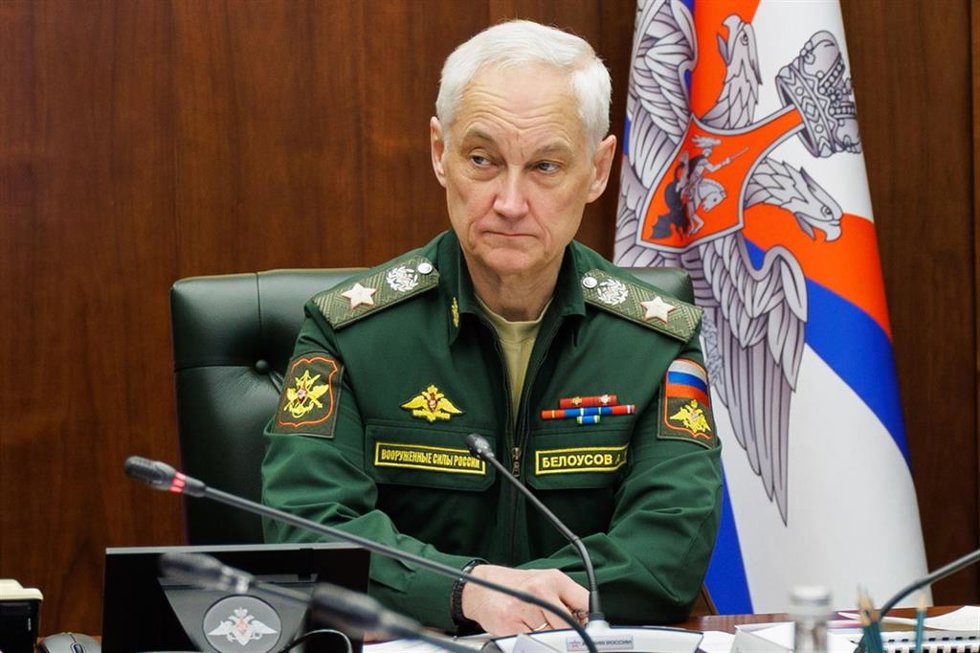 El ministro de Defensa de Rusia, Andrei Belousov, durante una reunión en la sede del Ministerio de Defensa (archivo)