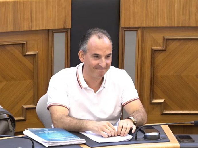 Francisco Cano (PP) en el ple de setembre de la Diputació d'Alacant