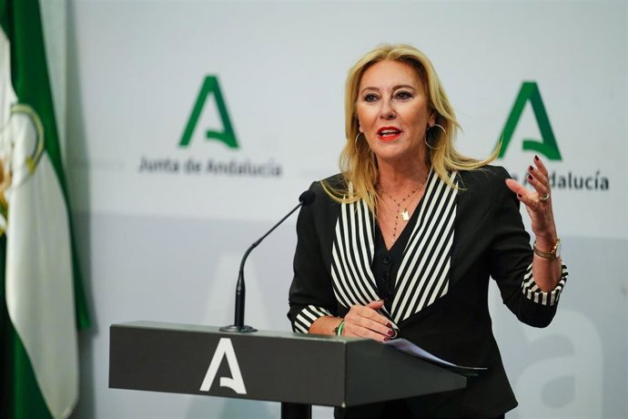 La portavoz de la Junta de Andalucía, Carolina España, informa sobre la reunión del Consejo de Gobierno.