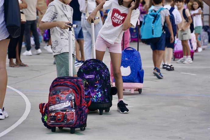 Imágenes de la vuelta al colegio. Imagen de archivo.