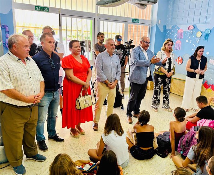 Inicio del curso escolar en Vélez-Málaga en el CEIP Juan Paniagua