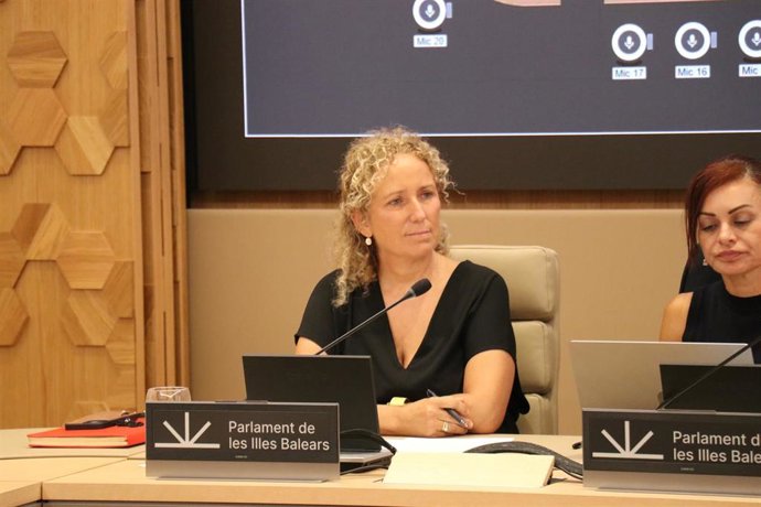 La directora general de Comunicación y Gobierno Abierto, Helena Rubí, comparece en la Comisión de Asuntos Institucionales y Generales del Parlament.